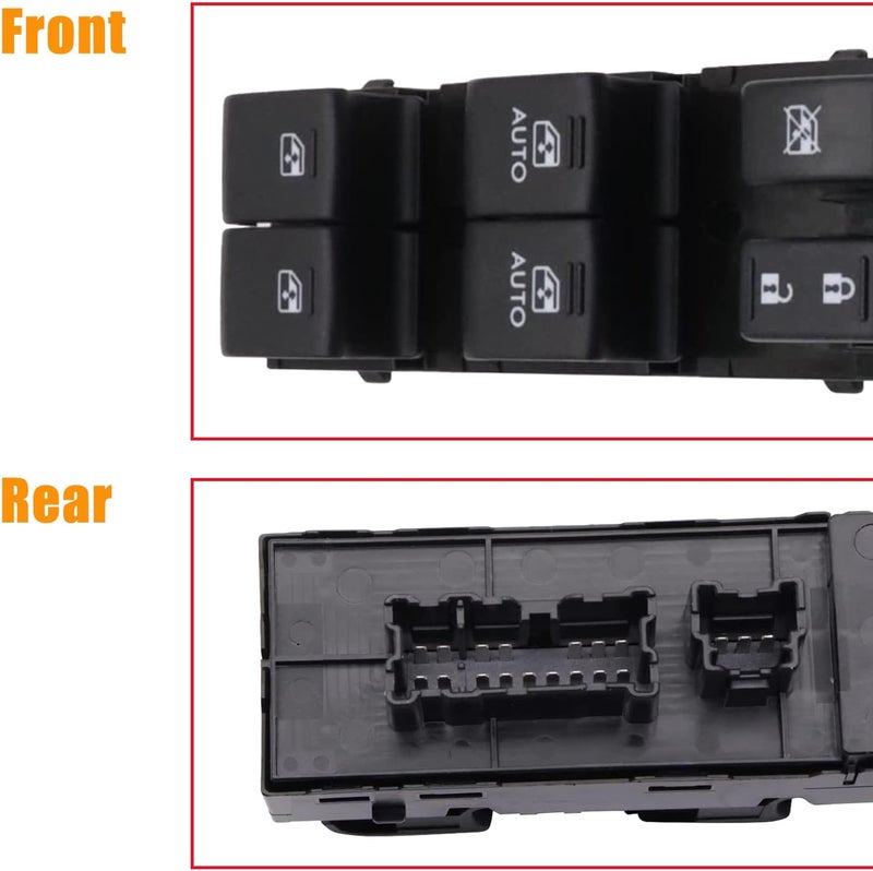 TINJO Power Window Control Switch fit for Subaru Outback Legacy 2015-2016, Replace OEM 83071AL05A, Front Left Driver Side Power Window Master Control Switch Button 15-16 - Image 4